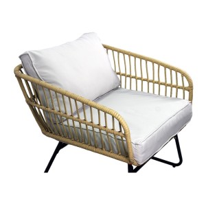 Salon de jardin SERELIA 4 places – Canapé, 2 fauteuils et 2 tables basses 