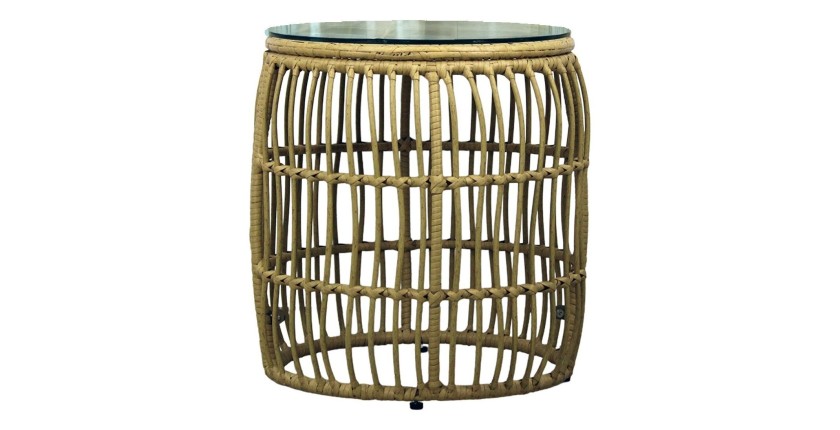 Salon de jardin SERELIA 4 places – Canapé, 2 fauteuils et 2 tables basses 