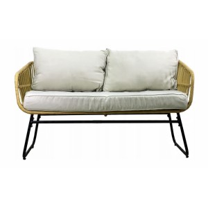 Salon de jardin SERELIA 4 places – Canapé, 2 fauteuils et 2 tables basses 