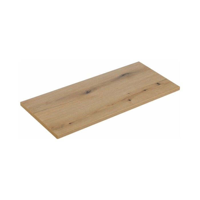 Plan pour vasque aspect chêne foncé 100cm