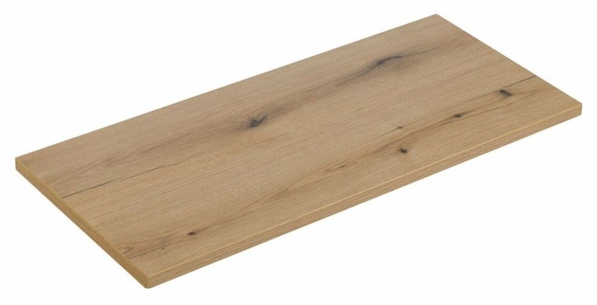 Plan pour vasque aspect chêne foncé 100cm