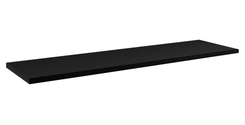 Set bagno VANO effetto quercia e nero 140cm: mobiletto sottolavabo con cassetti e cesto per la biancheria + piano per lavabo
