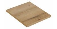Plan pour vasque aspect chêne foncé 50cm