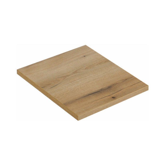 Plan pour vasque aspect chêne foncé 50cm