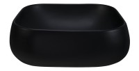 Vasque à poser rectangulaire 45x40 cm en céramique noire mate