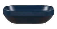 Vasque à poser rectangulaire 50,4x35,2 cm en céramique bleu marine mate