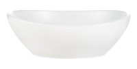 Vasque à poser ovale 40,5x33 cm blanc brillant en céramique