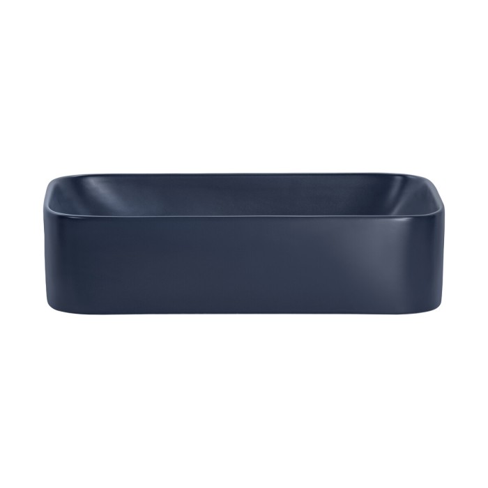 Vasque à poser rectangulaire 61x38 cm bleu marine salle de bain