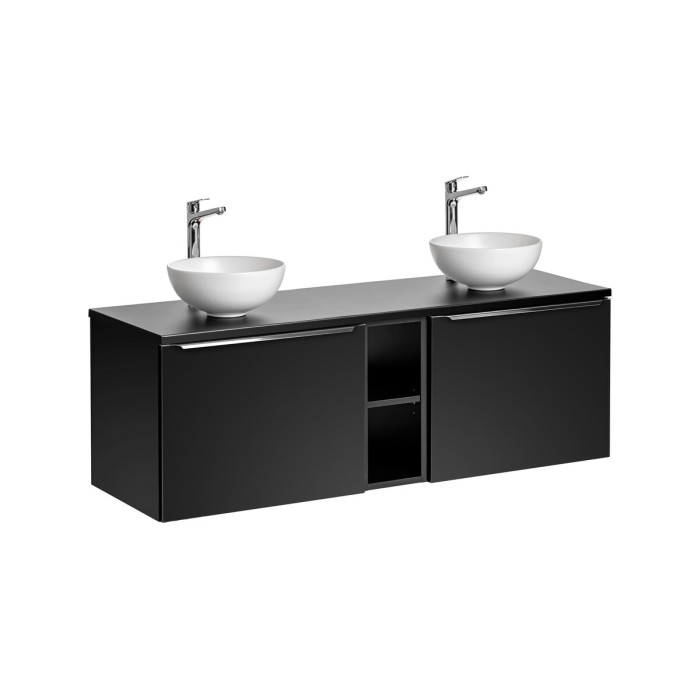 Lavabo da appoggio rotondo 32 cm bianco opaco in ceramica
