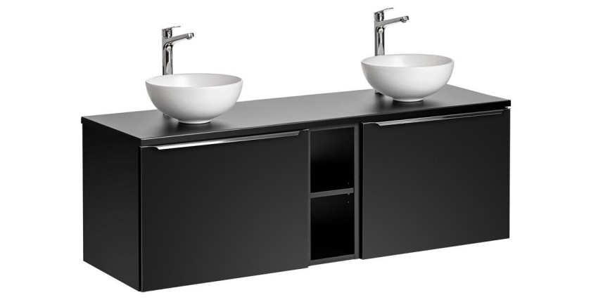 Vasque à poser ronde 32 cm blanc mat en céramique