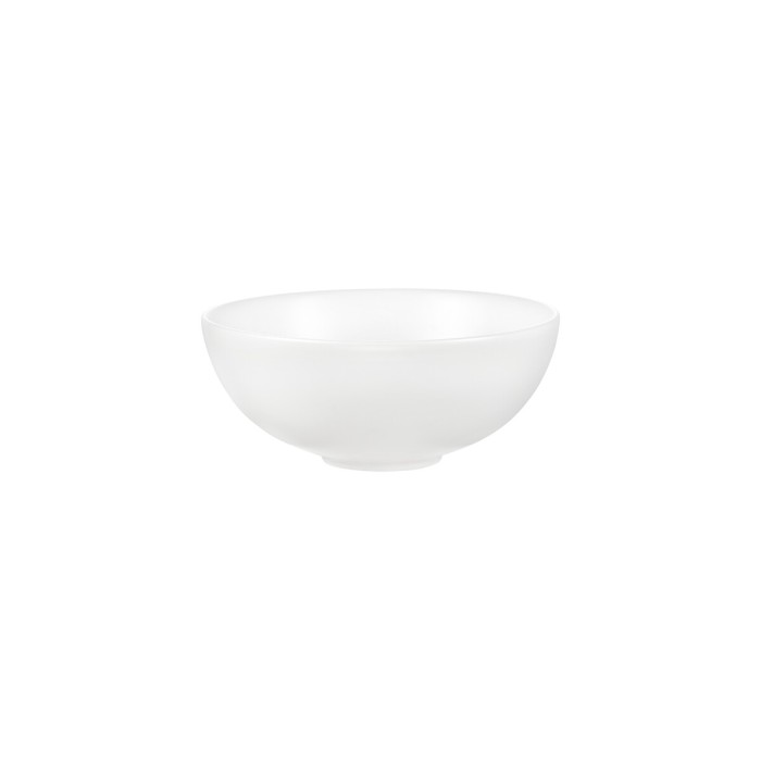 Lavabo da appoggio rotondo 32 cm bianco opaco in ceramica