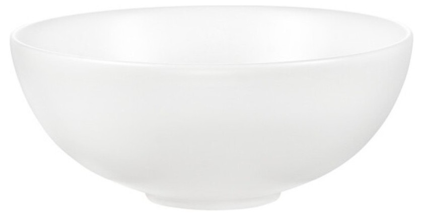 Vasque à poser ronde 32 cm blanc mat en céramique