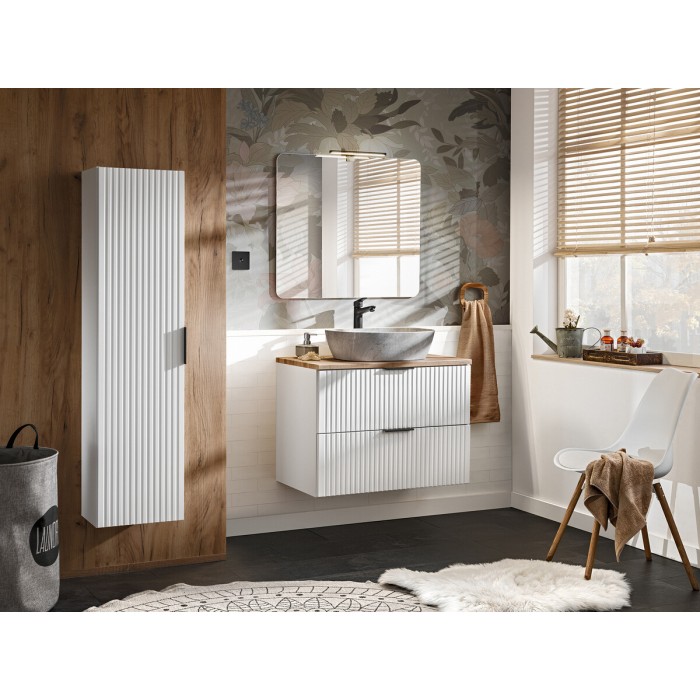 Lavabo de sobreponer rectangular 50,5x38,5 cm gris efecto piedra natural