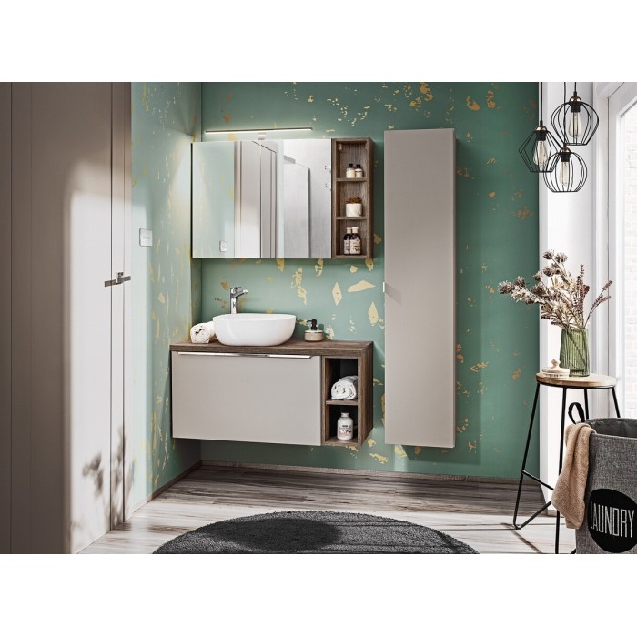 Lavabo de sobreponer cuadrado 41x41 cm blanco brillante en cerámica