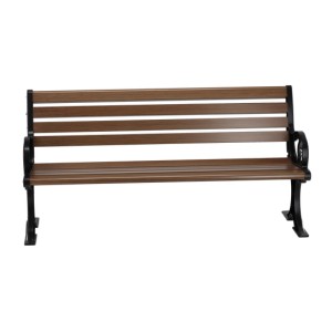 Banc d’extérieur CLASSICA 150 cm aluminium thermolaqué noir design jardin