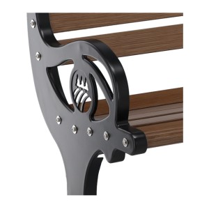 Banc d’extérieur CLASSICA 150 cm aluminium thermolaqué noir design jardin