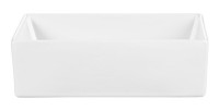 Vasque à poser rectangulaire 35x22 cm blanc brillant avec bonde clic clac