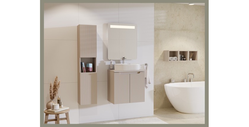 Vasque à poser ovale 48x33 cm blanc brillant en céramique avec bonde clic-clac