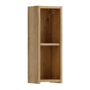 Casier de rangement suspendu 2 niches VANO 20cm aspect chêne clair