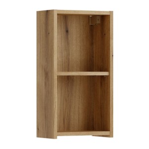 Casier de rangement suspendu 2 niches VANO 30cm aspect chêne clair