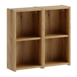 Meuble de rangement 60cm VANO aspect chêne clair