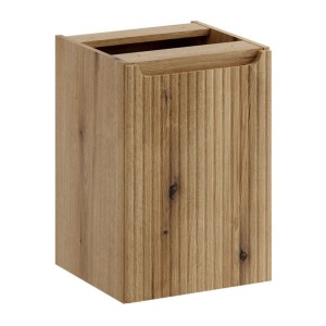 Panier à linge VANO aspect chêne clair