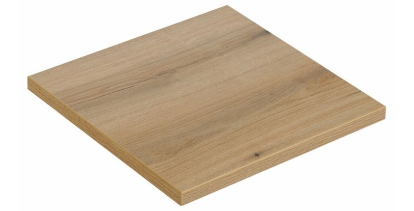 Plan pour vasque aspect chêne clair 50cm