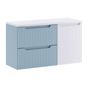 Set VANO blu denim e bianco...