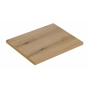 <p>Set VANO blauwe denim en licht eiken 60cm: onderkast met lades + plan voor wastafel + opzetwastafel zwart gegroefd</p>