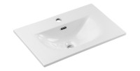 Vasque à encastrer en céramique blanche 60cm