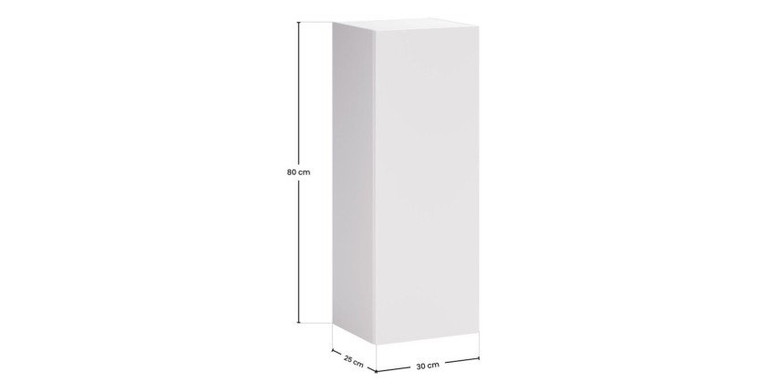 Meuble de rangement suspendu blanc OSTER 1 porte dimensions