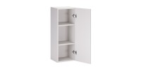 Meuble de rangement suspendu blanc OSTER 1 porte ouverte