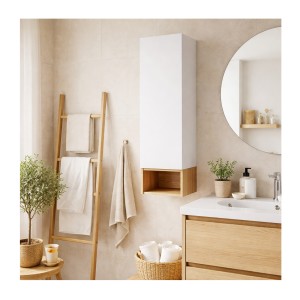 Ensemble de meubles de rangement 1 porte et niche visible OSTER mis en situation