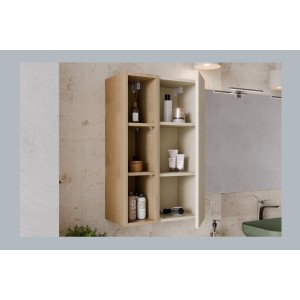 Ensemble de meubles de rangement 1 porte et 3 niches visibles OSTER ouvert