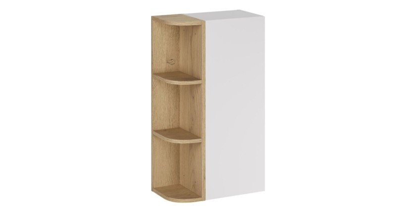 Ensemble de meuble de rangement 1 porte et 3 niches arrondies OSTER