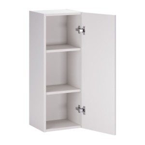 Meuble de rangement suspendu blanc OSTER 1 porte ouverte