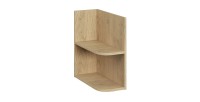 Meuble sous vasque avec 2 niches visibles arrondies