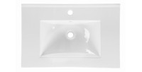 Vasque encastrée en céramique blanche 60cm vue de haut