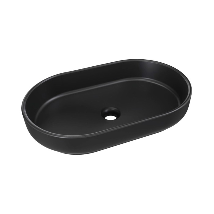 Conjunto OSTER 120cm: muebles bajo lavabo con cajones y nichos visibles + encimera para lavabo + lavabo sobre encimera negro ova