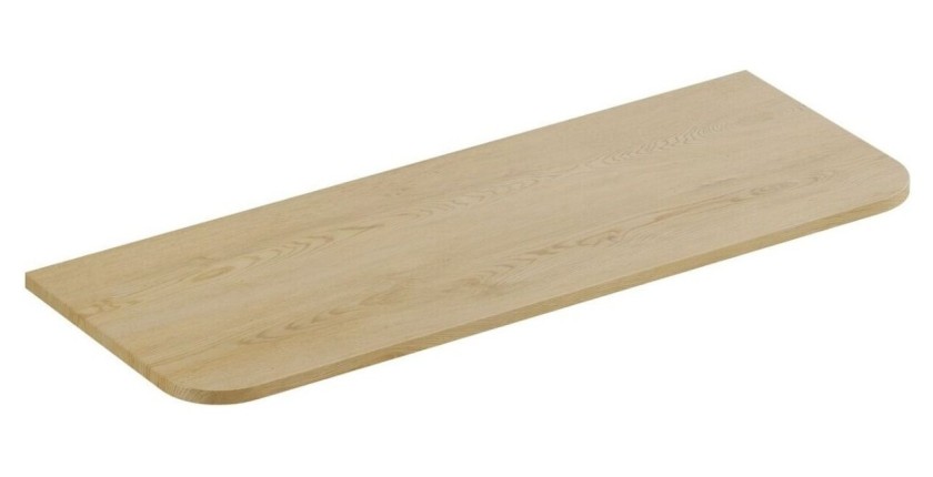 Wandhängendes Badezimmer-Set OSTER 120cm: Unterschränke mit Schubladen und offenen Fächern + Waschtischplatte