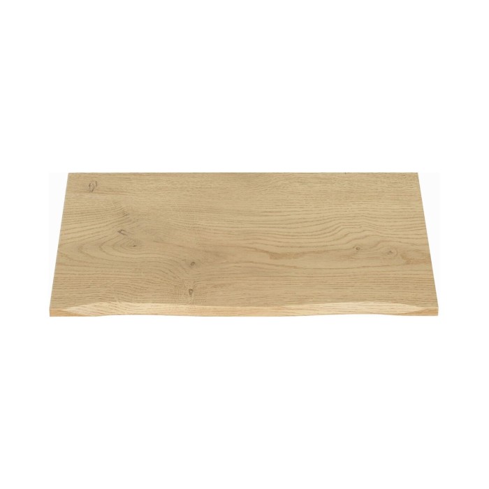 Zwevende badkamerset OSTER 80cm: onderkast met laden + blad voor afgeschuinde wastafel + opzetwastafel