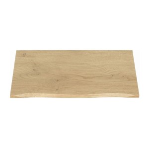 Zwevende badkamerset OSTER 80cm: onderkast met lades + schuin werkblad voor wastafel + opzetwastafel