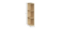 Niches visibles arrondies aspect chêne claire OSTER dimensions