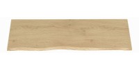 Plan pour vasque aspect chêne clair biseauté 120cm