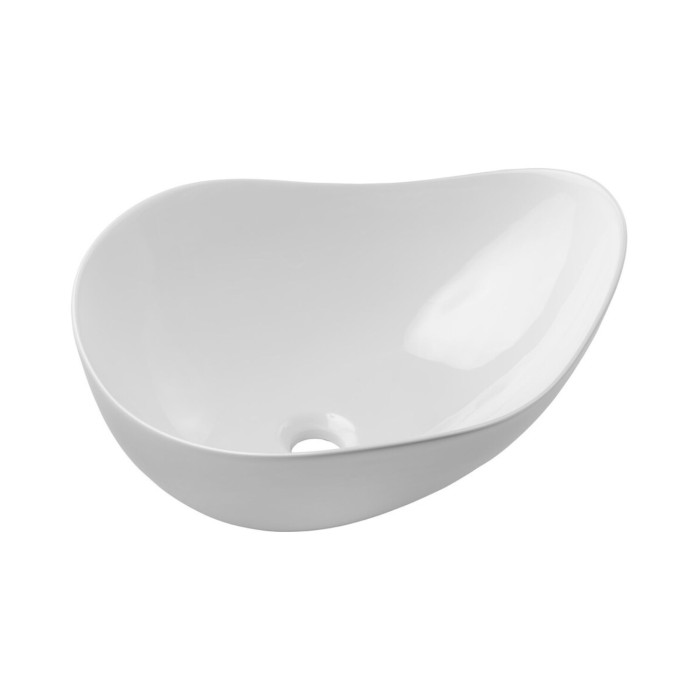 Insieme OSTER 100cm : mobile sottolavabo con cassetti verde salvia e nicchie a vista + piano per lavabo + lavabo da appoggio bia