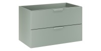 Meuble sous vasque à tiroirs vert sauge OSTER 80cm