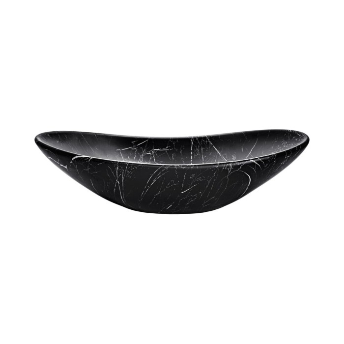 Conjunto OSTER 80cm: mueble bajo lavabo con cajones verde salvia + encimera para lavabo + lavabo sobre encimera negro con rayas 