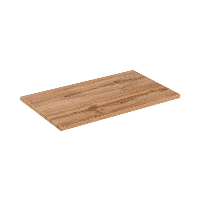Badezimmer-Set ERMANO Kaschmir und Eichenoptik 95cm: Unterschrank + Waschtischplatte + Hochschrank