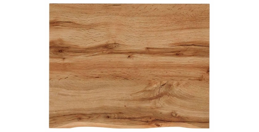 Badezimmer-Set ERMANO Kaschmir und Eichenoptik 95cm: Waschbeckenunterschrank + abgeschrägte Waschtischplatte + Hochschrank