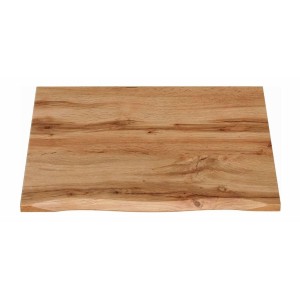 Badezimmer-Set ERMANO Kaschmir und Eichenoptik 95cm: Waschbeckenunterschrank + abgeschrägte Waschtischplatte + Hochschrank